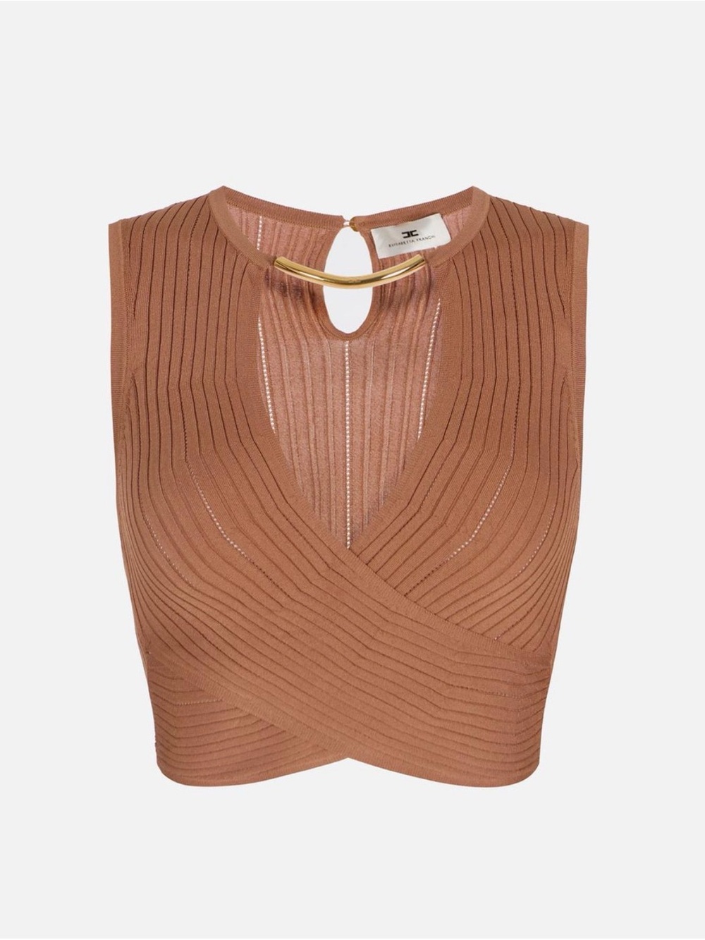 Brand New-Cucio Elisabetta Sleeveless Crop Top